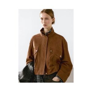 Massimo Dutti  nubuck suede leather size S